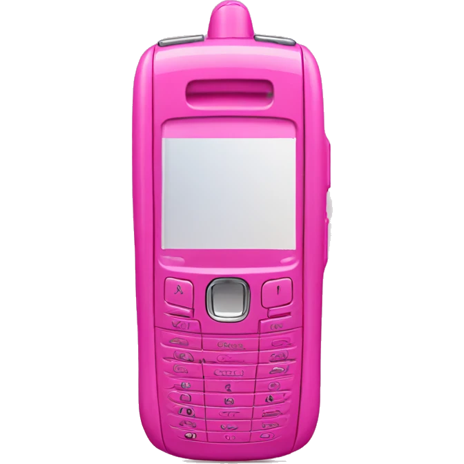 Pink Motorola razor cell phone emoji