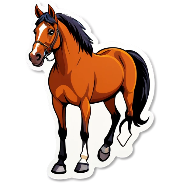 Horse with sign Gomez Family  emoji