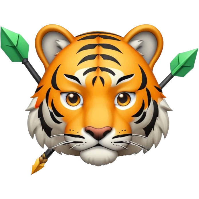 tiger face Stonks meme with arrow going up for Twitch emote emoji