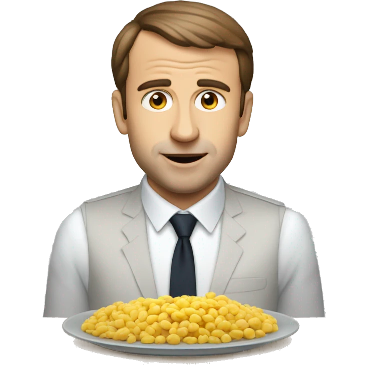 Macron qui mange un makrout emoji