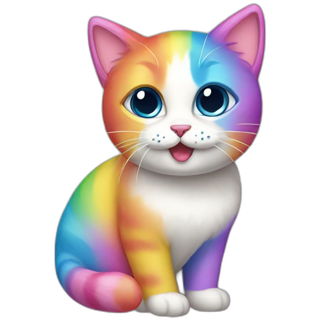 Candy rainbow cat emoji
