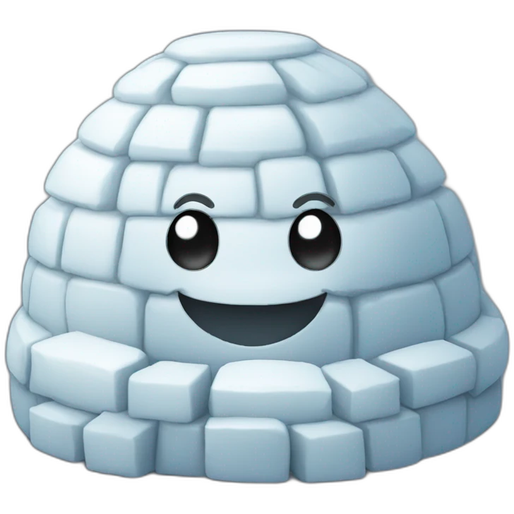 igloo happy face emoji