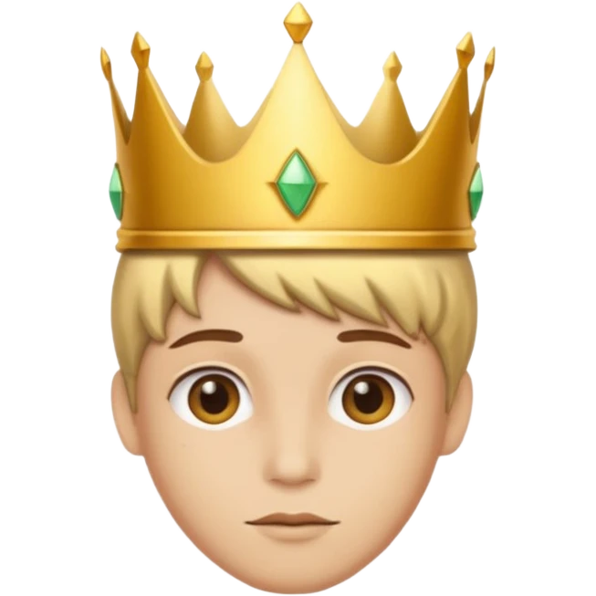 aggiungi una corona sulla testa emoji