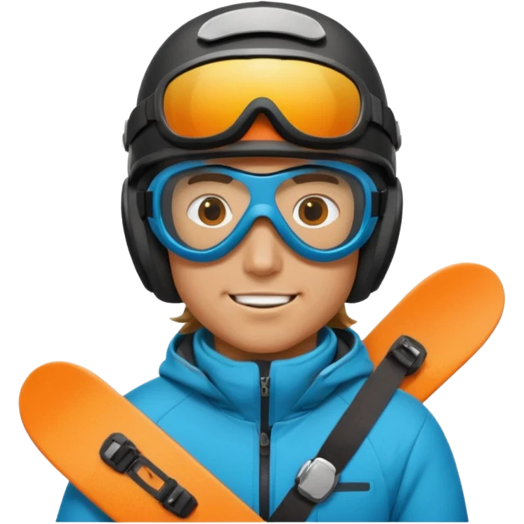 snowboarder carving emoji