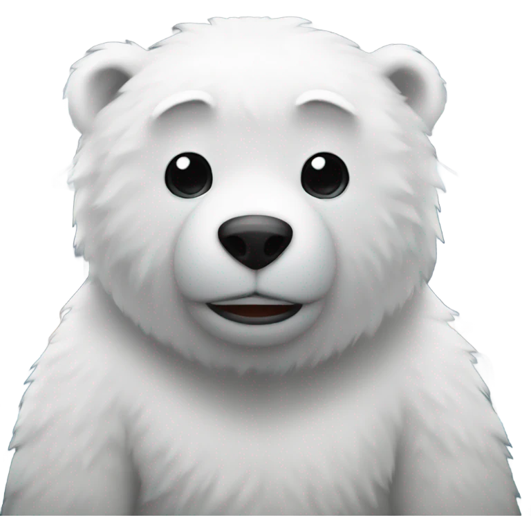 polar bare on a train emoji
