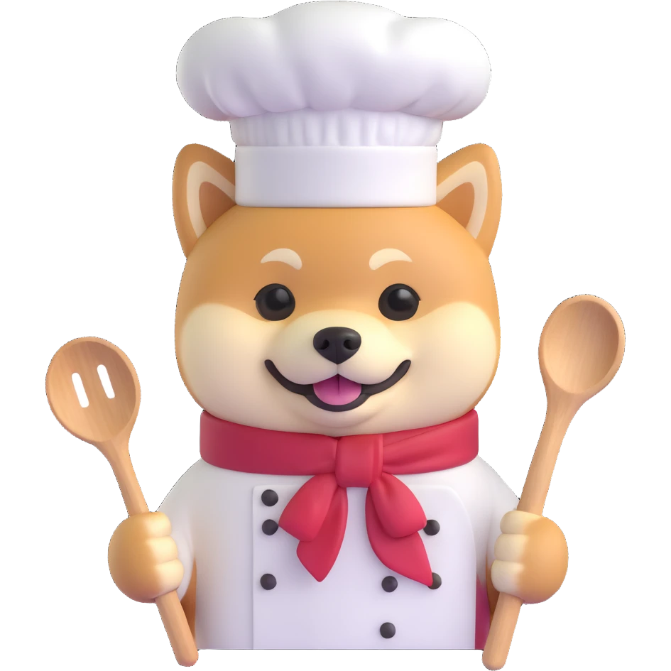 shiba inu cooking emoji
