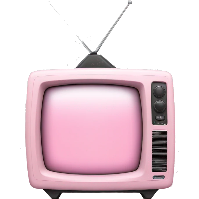 Light pink tv emoji