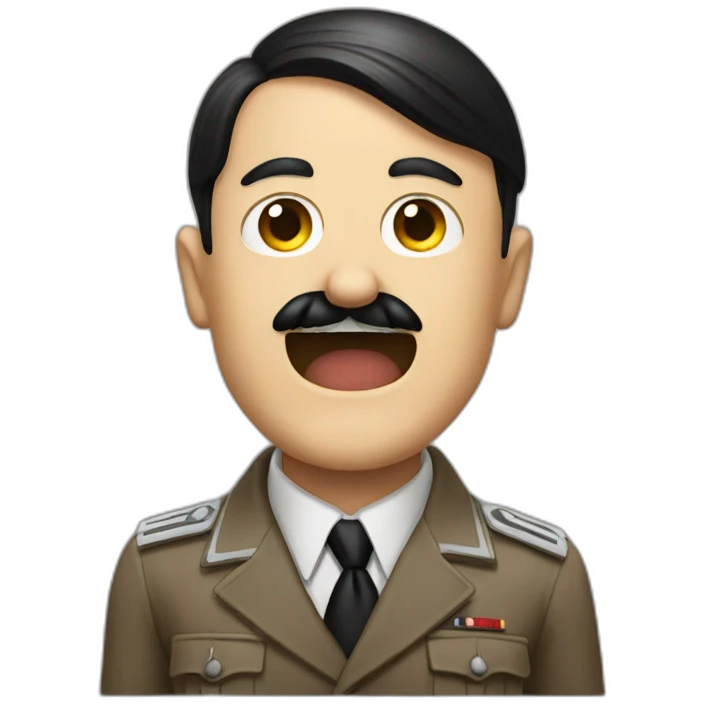 Hitler riendo emoji
