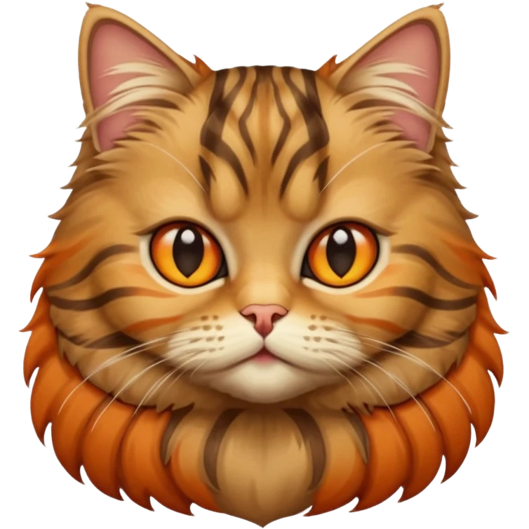 Persian tabby cat emoji