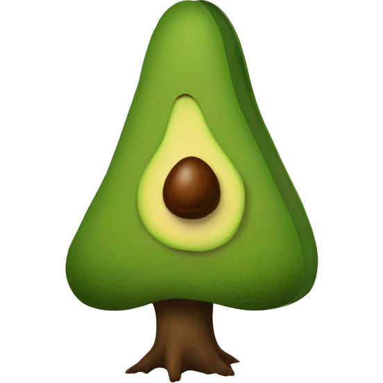 A tree with avocados  emoji