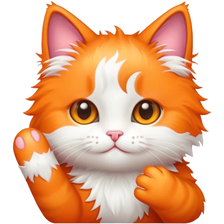 Finger kitty emoji