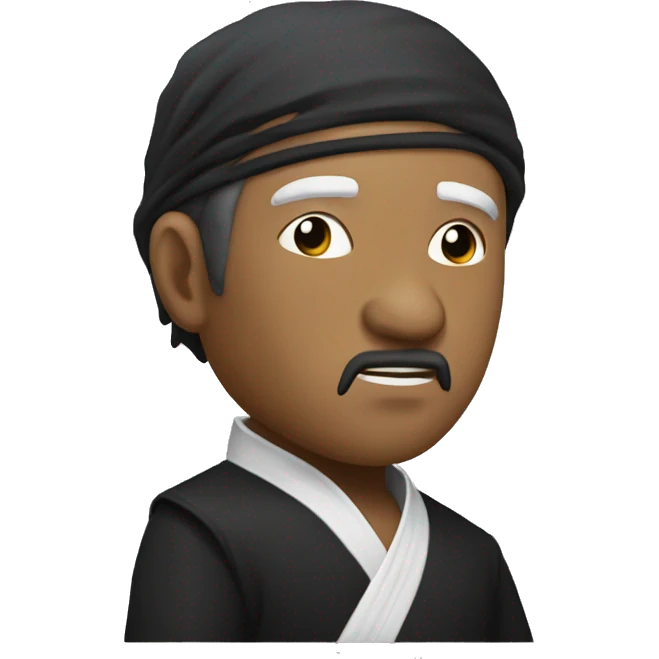 Maestro kung fu con perilla emoji