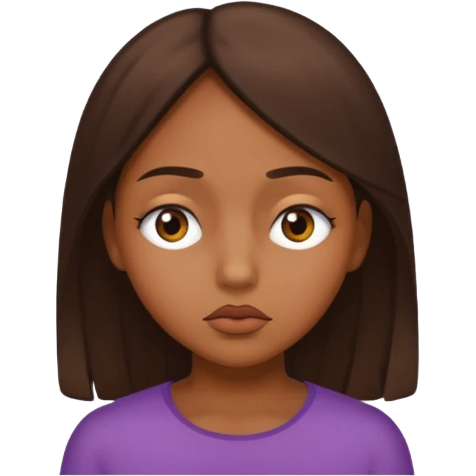 One eye shut thinking face girl emoji