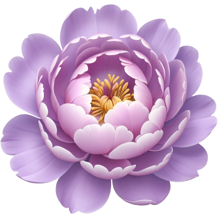 lilac pastel peonies emoji