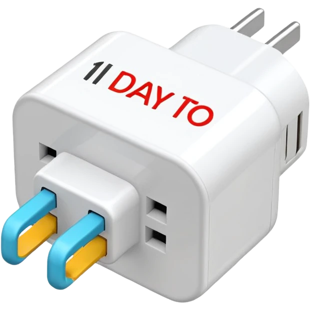 A plug with 1 day to go written above  emoji