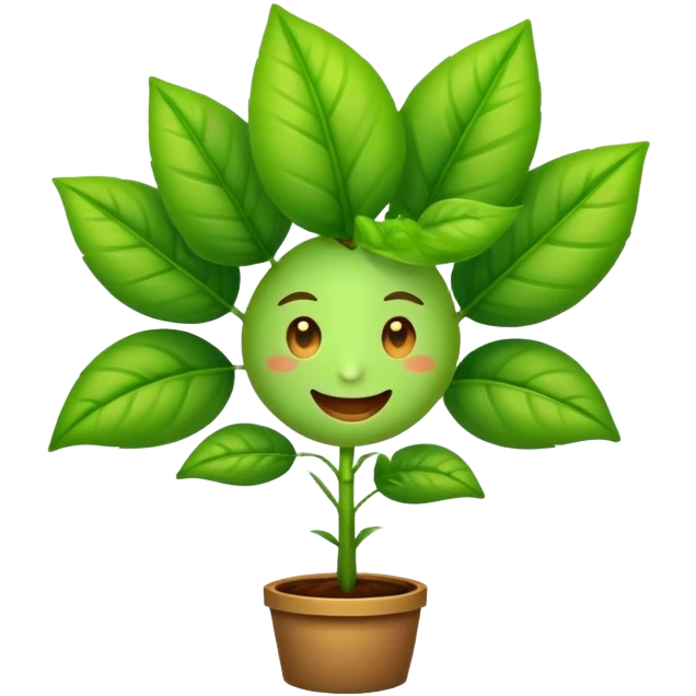 Una planta que hable emoji