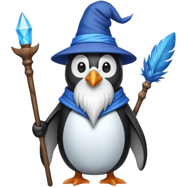 Penguin Wizard emoji