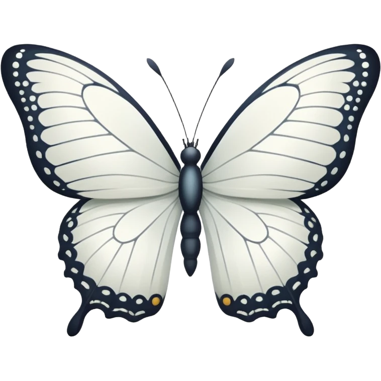 white butterfly emoji