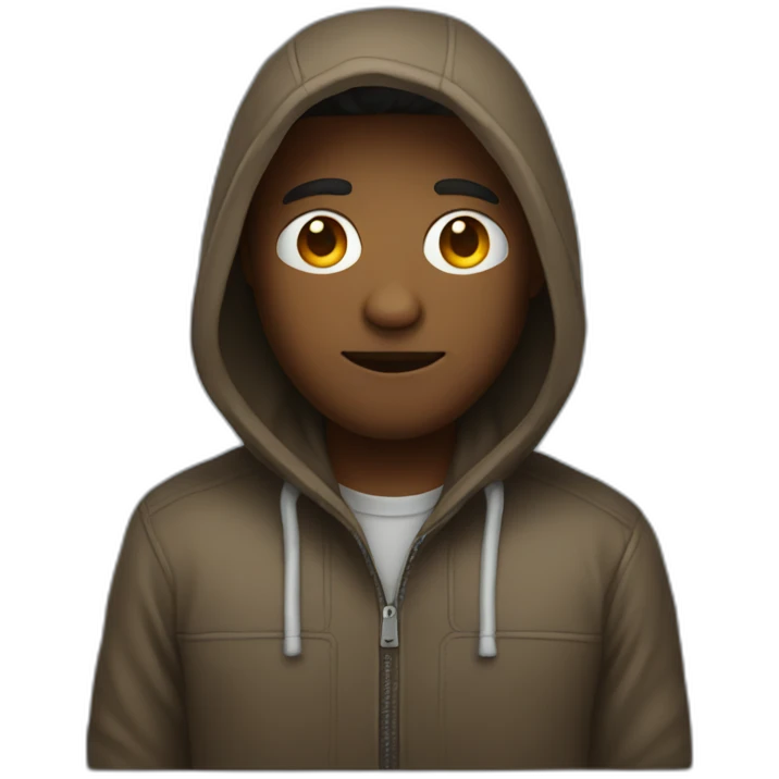 Developer with hoodie and a mac emoji