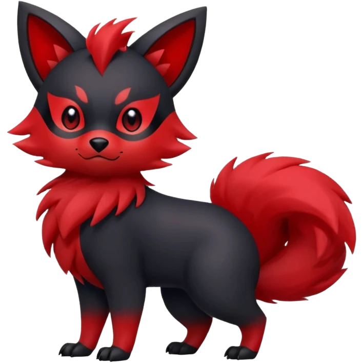 Zorua-Fakémon-hybrid-creature (full body)  emoji