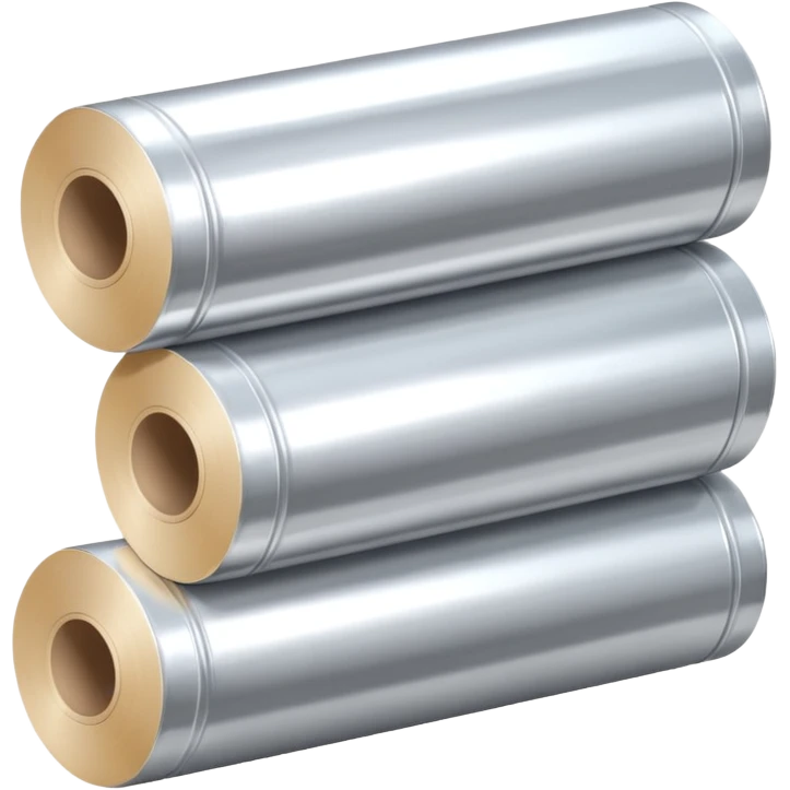  3 silver foil roll pack emoji