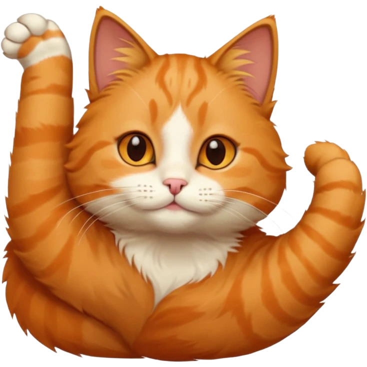 cat stretching emoji