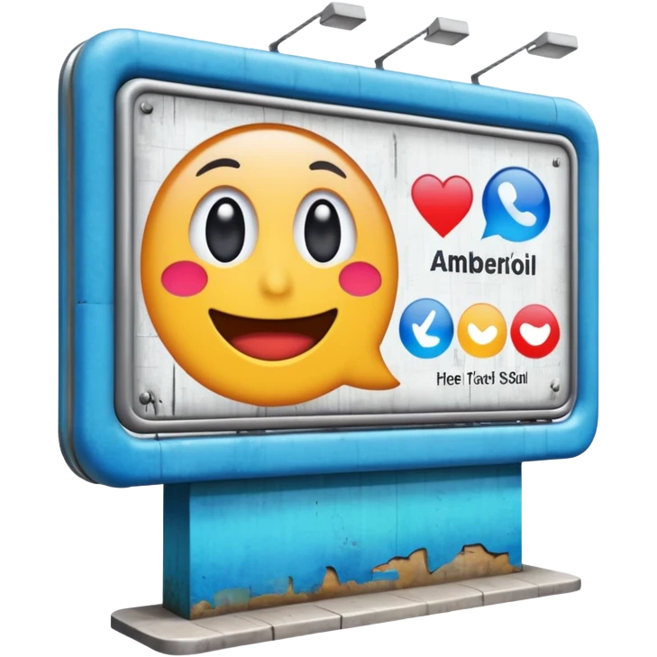 billboard on the street emoji