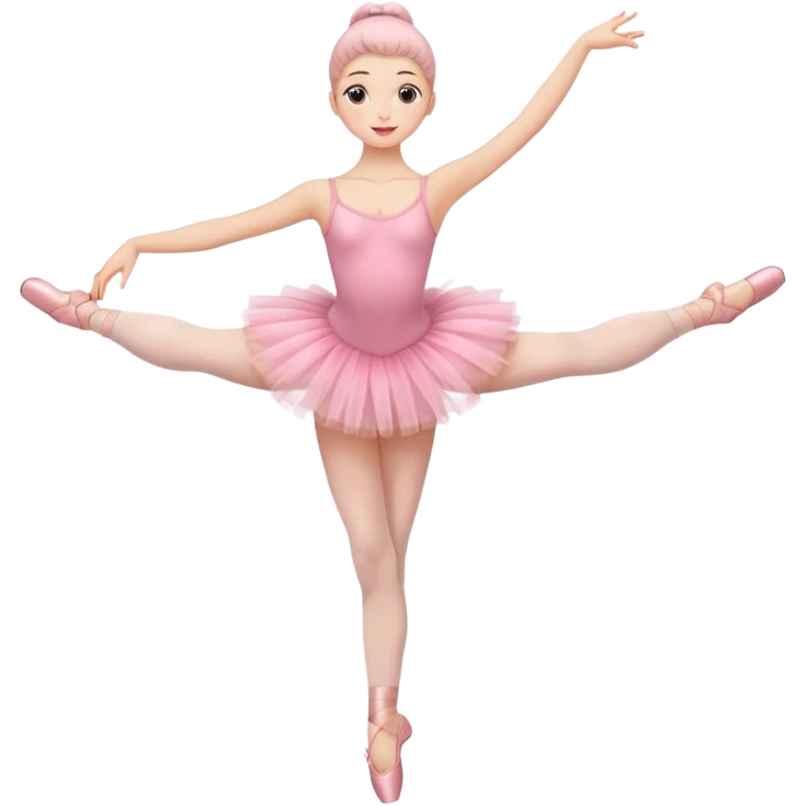 full body balet with pink tutu emoji