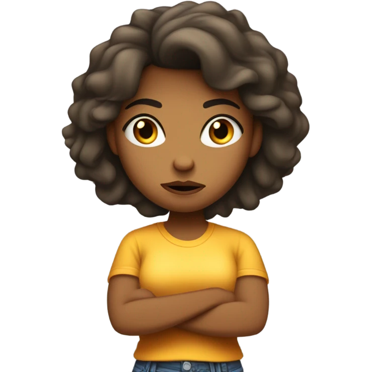 Angry teenage girlfriend emoji