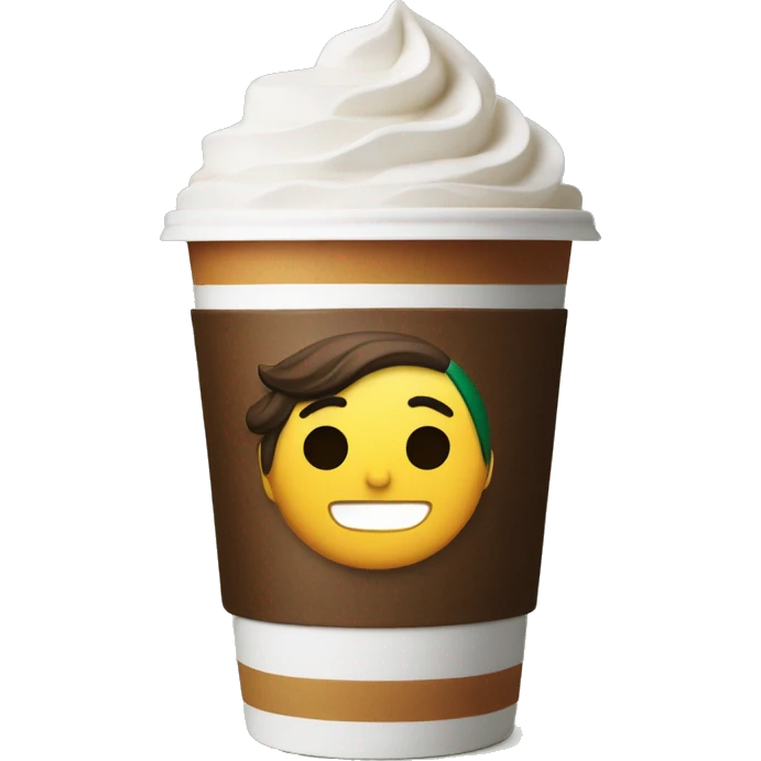 Americano in Starbucks autumn cup emoji