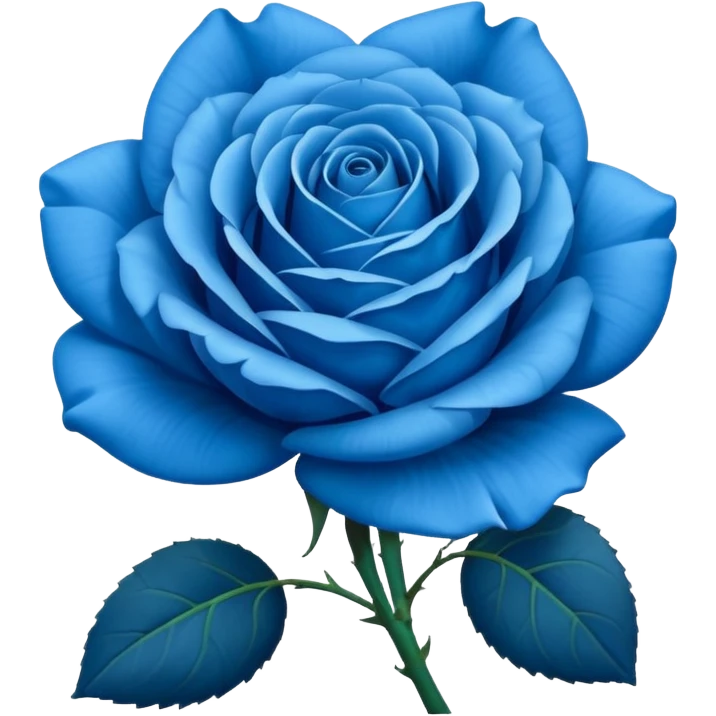 blue rose emoji