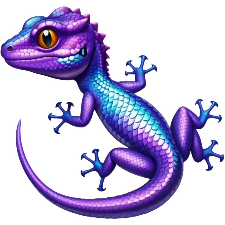 glitter purple lizard emoji