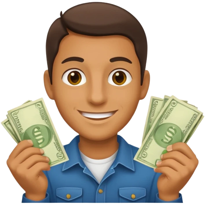 Ladron the money emoji