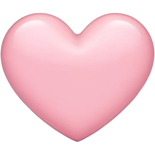 light pink heart  emoji