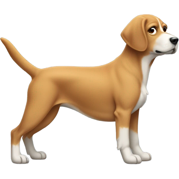 Dog pooping emoji