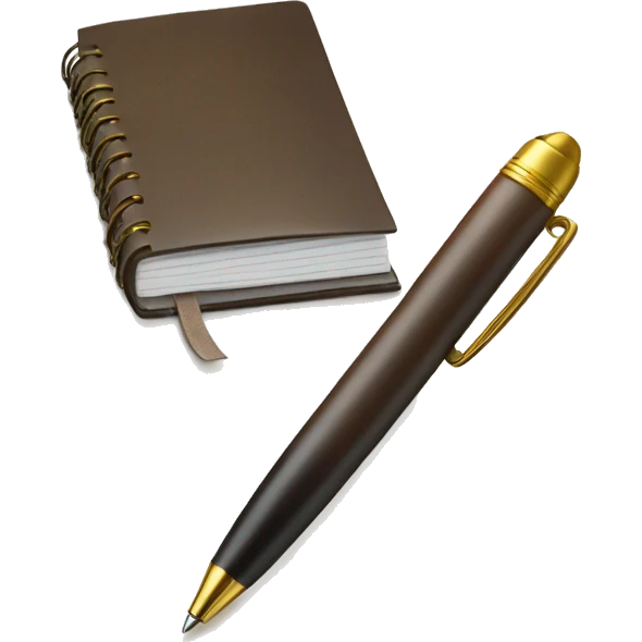 planner book and pen emoji