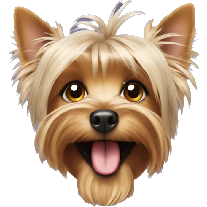 Yorkshire Terrier smile  emoji