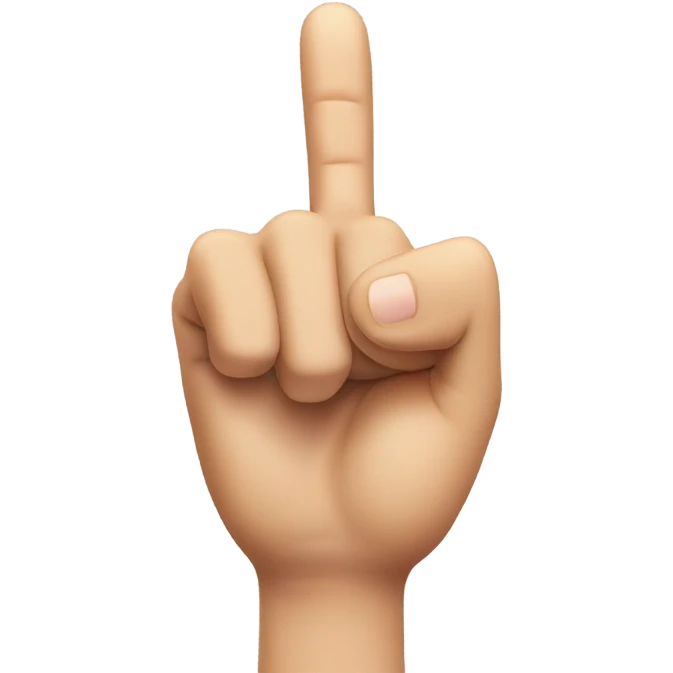 Funny pointing finger touch  emoji