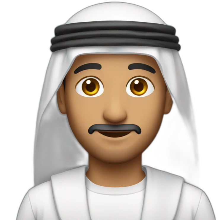 Arab wearing dishdasha emoji