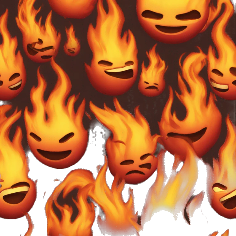 emoji of fire emoji
