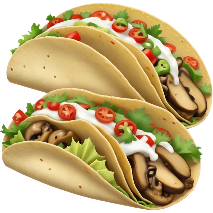 Mushroom tacos  emoji