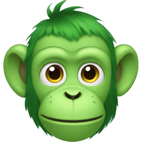green monkey emoji