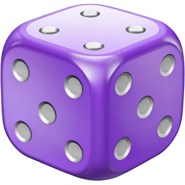 lucky white and purple emoji