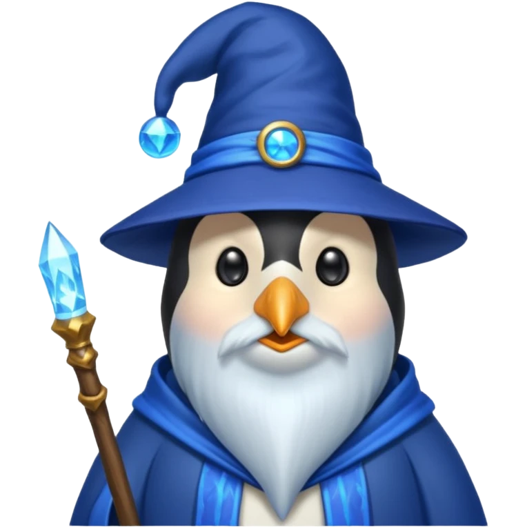 Penguin Wizard emoji