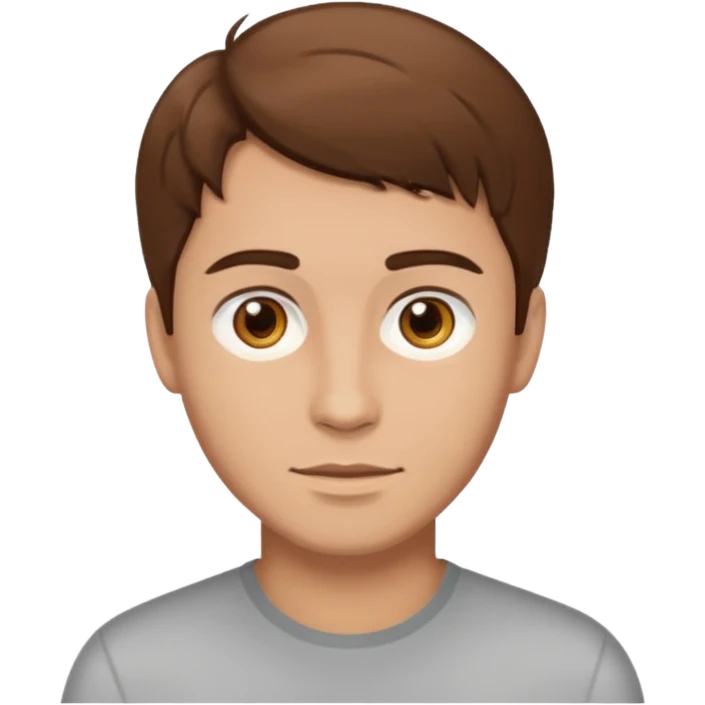light skin pelo castaño man emoji