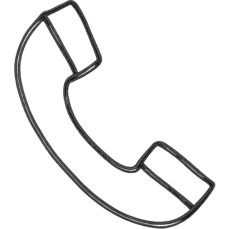 phone icon in hand drawn style emoji