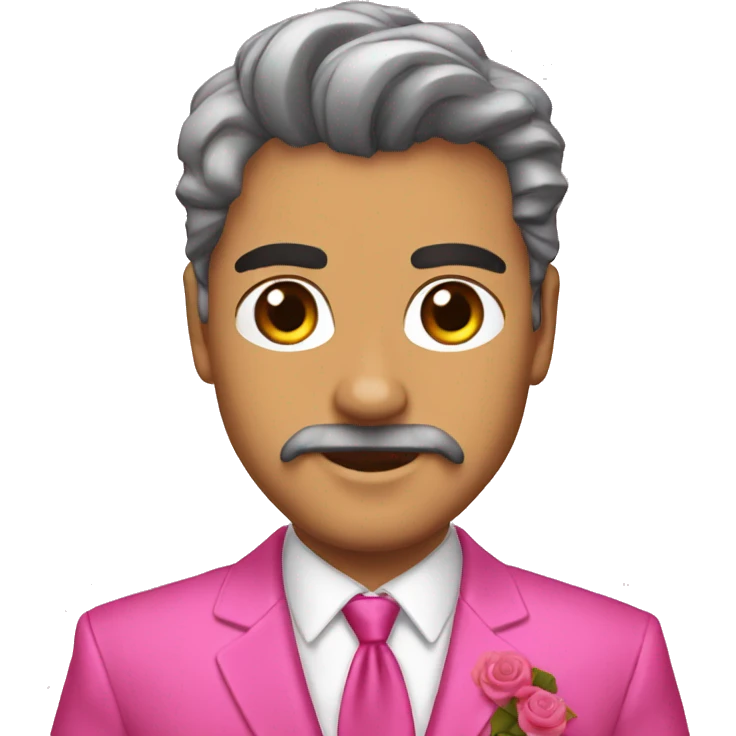 pantera rosa con traje rosa emoji