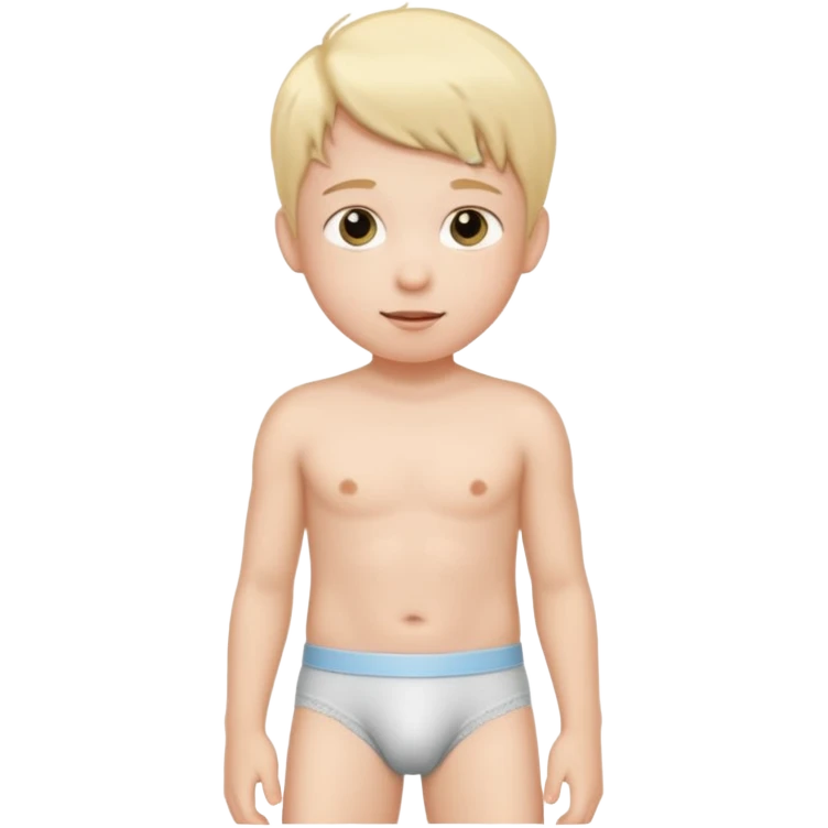 Kid with underwear emoji