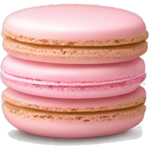 Light pink macaron emoji