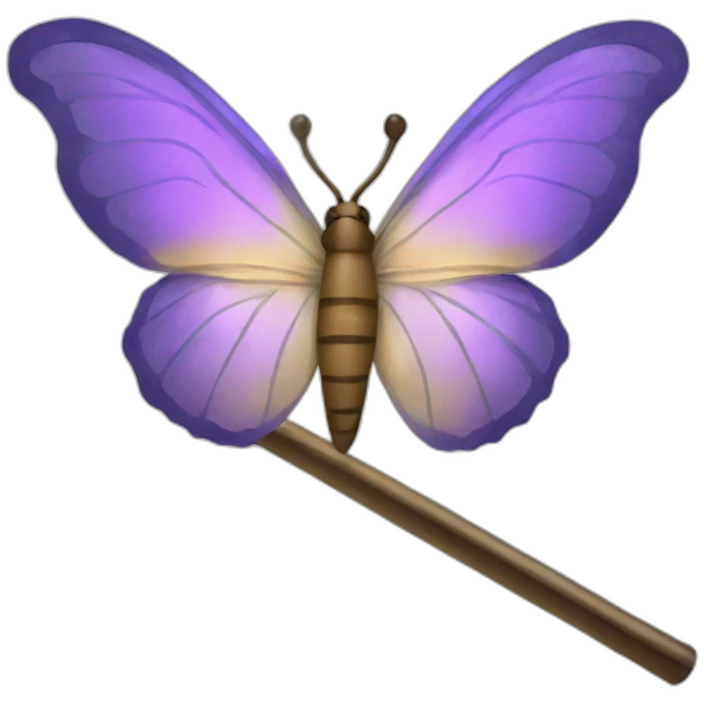 butterfly waving a magi wand emoji